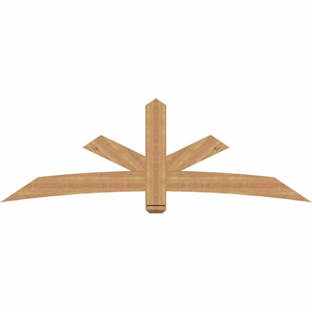 Ekena Millwork Alberta Smooth Timber Gable Bracket, Western Red Cedar, 84"W x 28"H x 3 1/2"D x 5 1/2"F, 8/12 Pitch GBW084X28X0406ALB00SWR